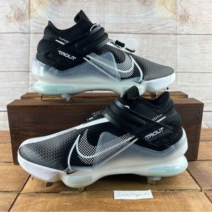 Nike Force Zoom Trout 7 Black White Baseball Cleats